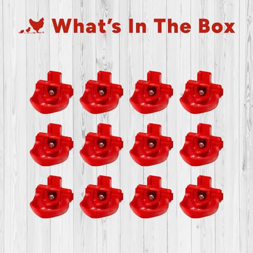 RentACoop DIY Waterer Kit - Horizontal Nipples with Dribble Dish and Installation Tool - Great for Chickens, Turkeys, Peafowl, and Other Poultry - 12 Pack - Image 5