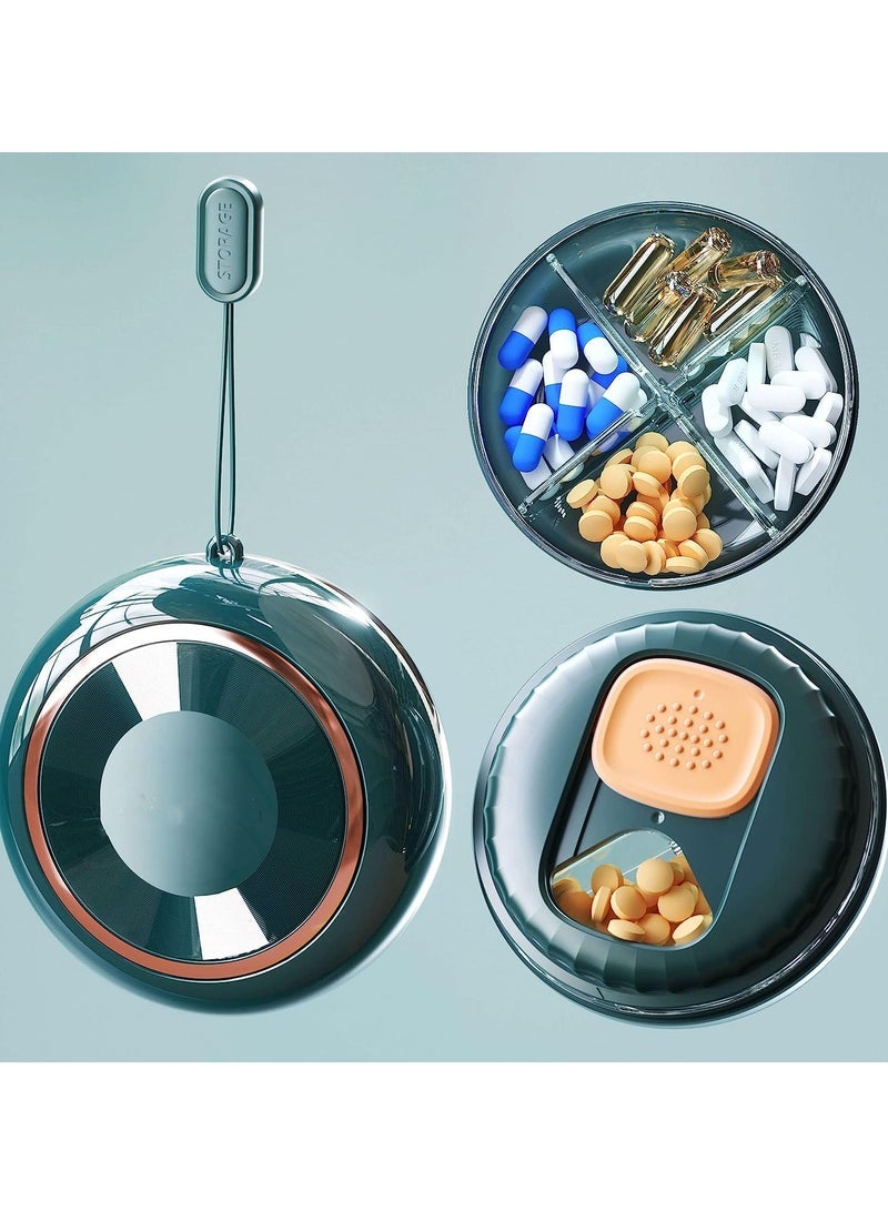 general Small Pill Box Travel Daily Pill Organizer Waterproof Portable Daily Small Cute Pill Case for Purses Pocket Compact Travel Medicine Holder - Image 1