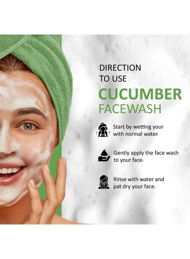 7 Days 7DAYSNATURAL Cucumber Face Wash | Hydrating Cucumber & Dark Spot Reducing Licorice | Glowing Skin | Unisex 100 ml - Image 2
