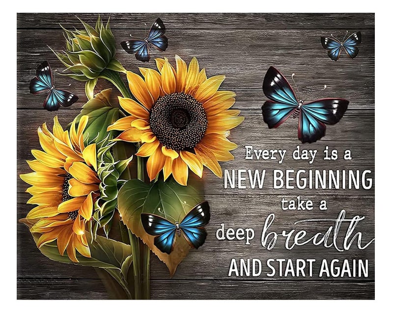 TREXEE DIY 5D Diamond Painting Kits for Adults Kids & Beginners , DIY Painting By Numbers DIY Paint by Numbers for Adults Beginner Kids , Motivational Painting DIY Full Drill Diamond Dots Paintings Picture Arts Craft for Home Wall Art Decor - Image 1