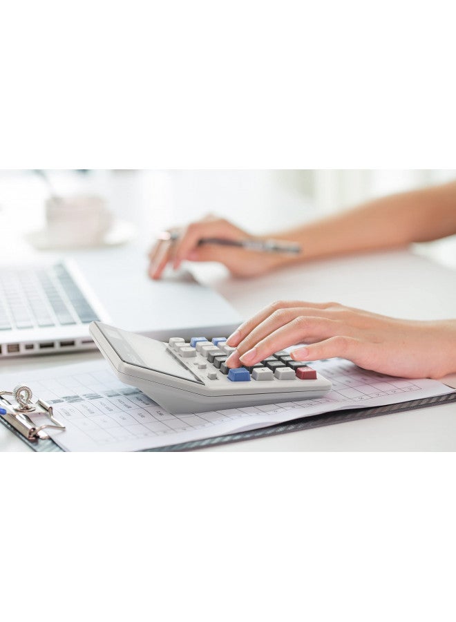 OSALO OSALO Desktop Calculator Extra Large Display 12 Digits Big Buttons Solar Accounting Calculator for Office (OS-200ML) - Image 2