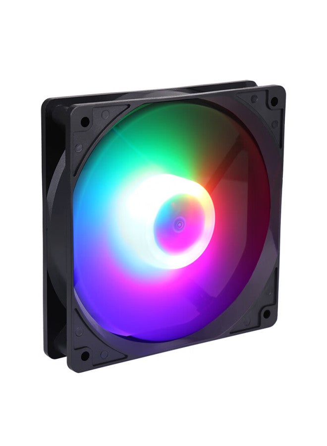Sama Ice Crystal 1s 12cm Case Cooling Fan, Hydraulic Bearing, Tri-color Rgb, Axial Illumination, Led Cooling Fan, Quiet Low Noise, Large 4d Interface - Image 1