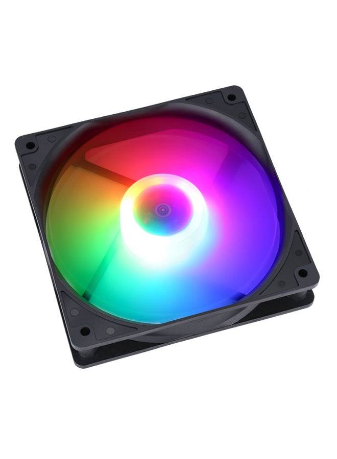 Sama Ice Crystal 1s 12cm Case Cooling Fan, Hydraulic Bearing, Tri-color Rgb, Axial Illumination, Led Cooling Fan, Quiet Low Noise, Large 4d Interface - Image 2