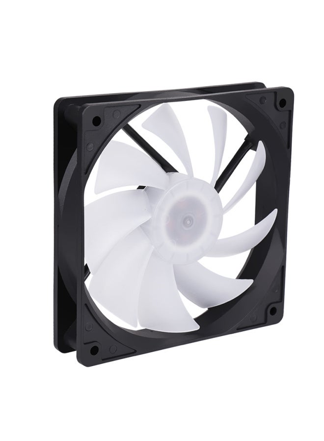 Sama Ice Crystal 1s 12cm Case Cooling Fan, Hydraulic Bearing, Tri-color Rgb, Axial Illumination, Led Cooling Fan, Quiet Low Noise, Large 4d Interface - Image 3