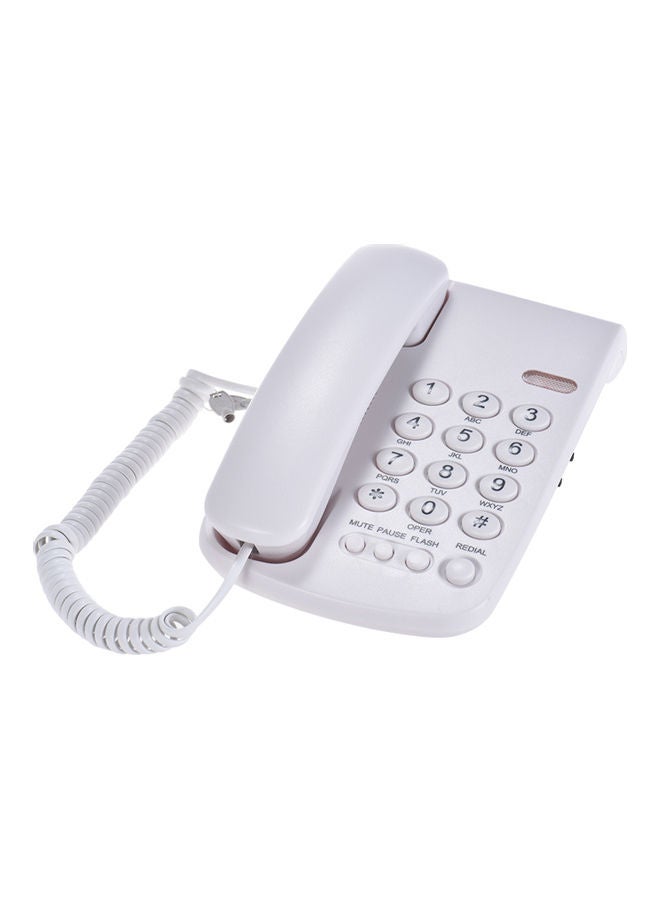 نيبمينينت هاتف خط أرضي بسلك أبيض - Image 1