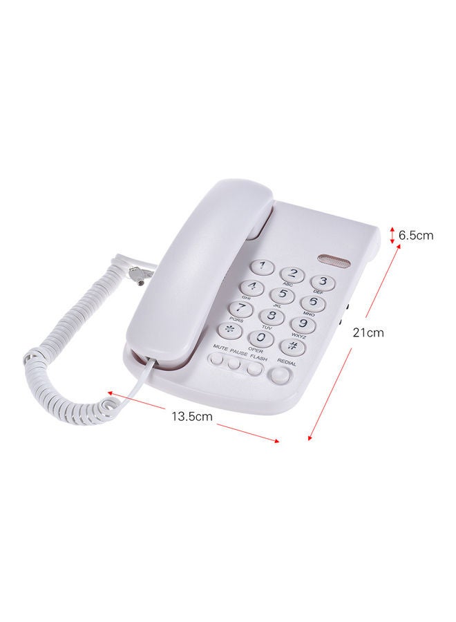 نيبمينينت هاتف خط أرضي بسلك أبيض - Image 5