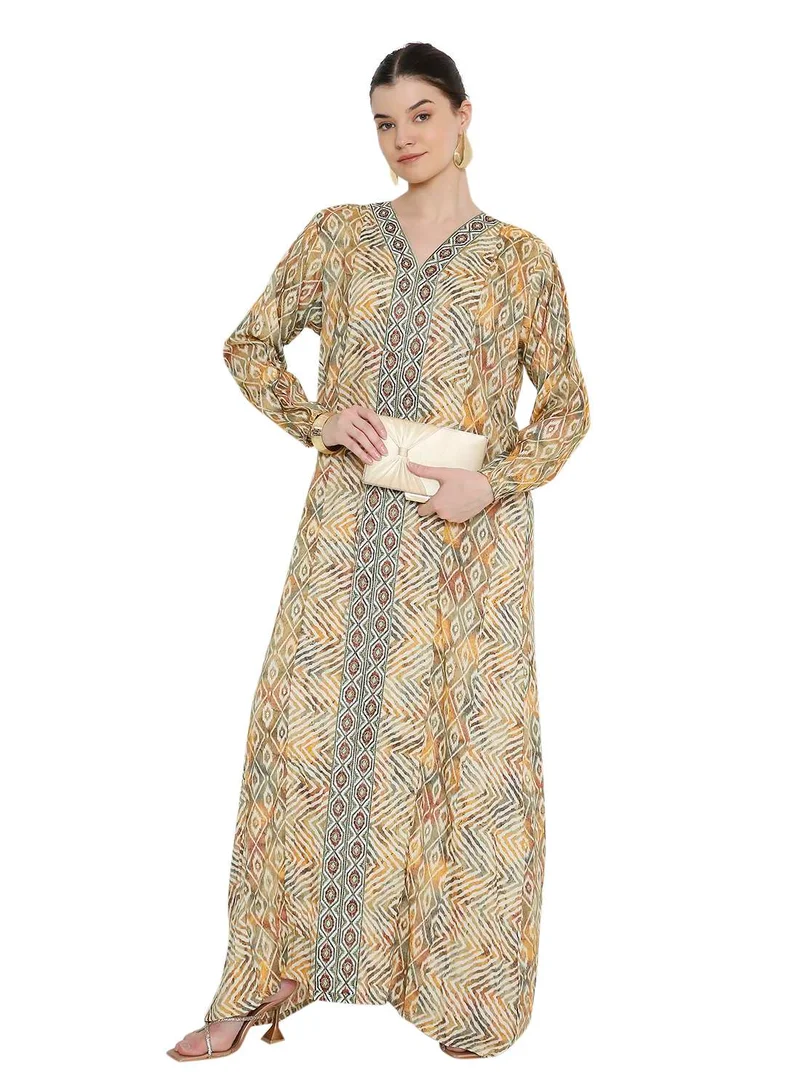 HANA & SARA Traditional arabic kaftan long jalabiya dress