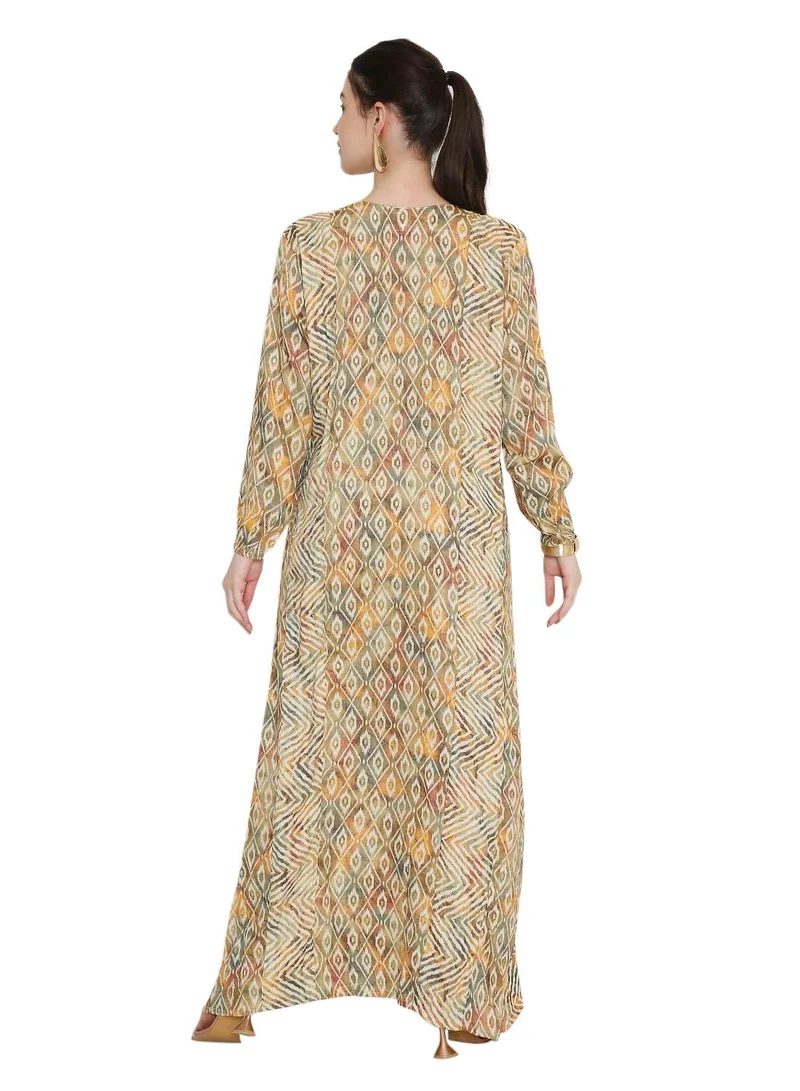 HANA & SARA Traditional arabic kaftan long jalabiya dress