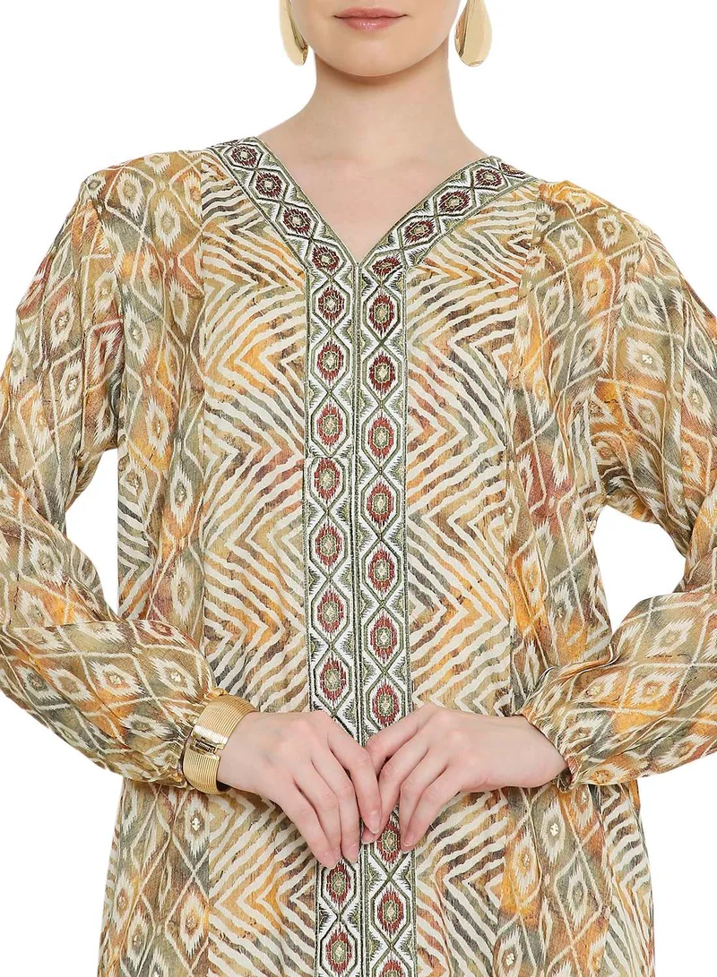HANA & SARA Traditional arabic kaftan long jalabiya dress