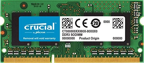 Micron ذاكرة كروشيال 8 جيجابايت DDR3/DDR3L 1600 MT/s (PC3-12800) SODIMM 204-Pين لمك - CT8G3S160BM - Image 5