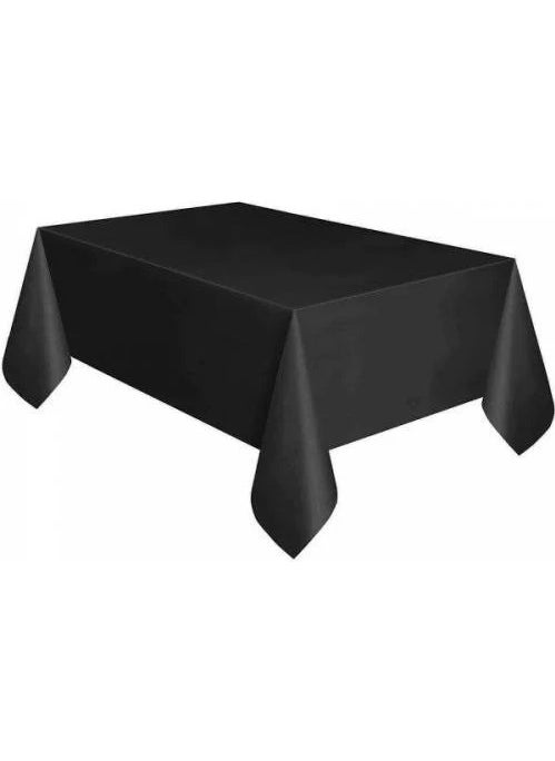 My Party Ready Black Color Plastic Tablecloth 120 x 180 cm 