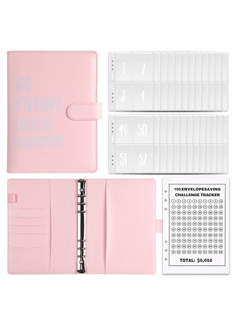Y&D A5 Loose Leaf Book 100 Days Of Saving Money Saving Money Challenging Cash Envelopes Saving Money Couple Games Challenging Couple Gifts  - Image 1