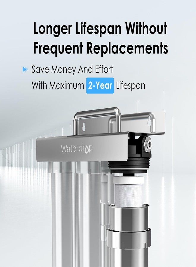 ووتر دروب فلتر مياه كربوني Waterdrop C3 أسفل الحوض، بديل لنظام فلتر المياه فائق الترشيح TST-UF أسفل الحوض، عبوة واحدة - Image 4