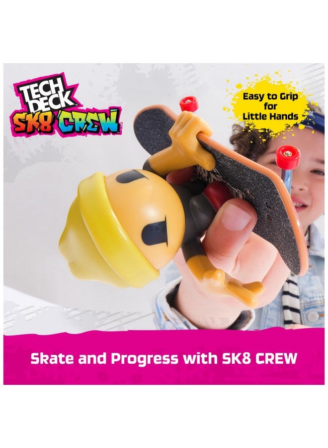 TECH DECK Sk8 Crew Fun Box, Portable Transforming Sk8 Park with 4 Fingerboards & 5 Figures, Collectible Mini Skateboards, Kids Toys for Ages 5 & Up - Image 2