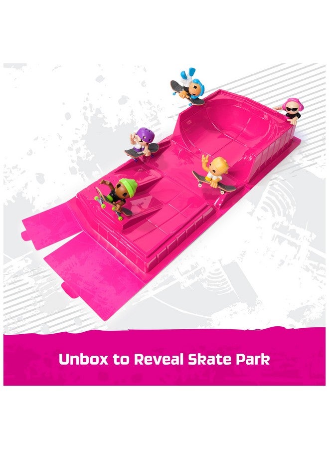 TECH DECK Sk8 Crew Fun Box, Portable Transforming Sk8 Park with 4 Fingerboards & 5 Figures, Collectible Mini Skateboards, Kids Toys for Ages 5 & Up - Image 3