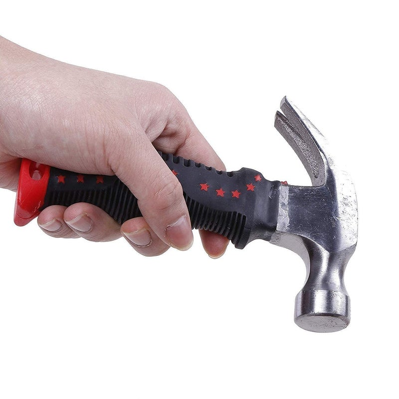 MODINITY MODINITY Mini Hammers Rubber Grip Short Handle Claw Hammer Carpentry Iron Hammer Household Multipurpose Hammer Hardware Tools Multicolor  - Image 5