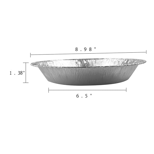 Waytiffer 9" Pie Pans (30pack) - Disposable Aluminum Foil Pie Tins,Heavy-duty, Baking Tin Plates, Standard Size - Image 2