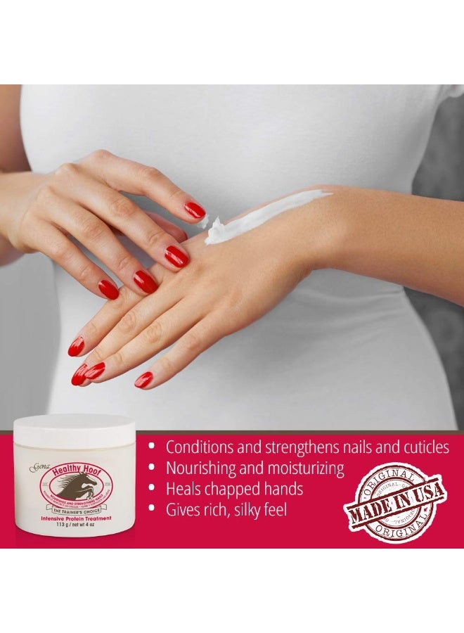 Gena Healthy Hoof Cream Complete Cuticle and Nail Care, to Moisturize, Condition and Treat Cuticles and Strengthen Nails, 4 Oz (Pack of 1) - Image 4