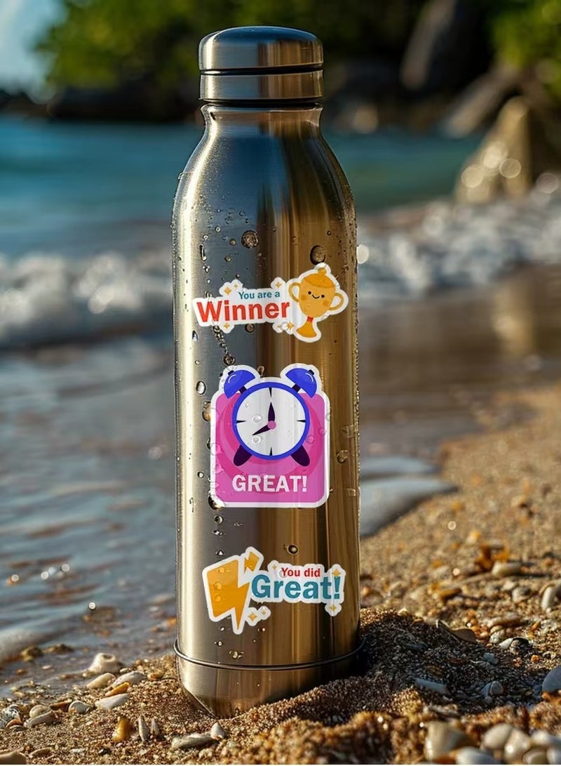 Motivational Sticker Bundle: With 50 Inspirational Designs to Enhance Your Spirit and Adorn Your Items - Great for Your Phone, Textbook, Bottle and Much More  - Image 4