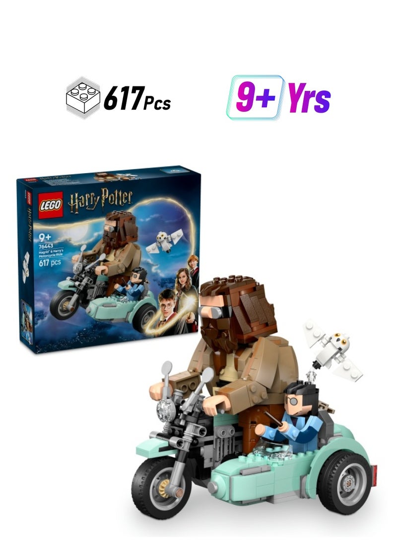 LEGO Harry Potter™ Hagrid™ & Harry’s Motorcycle Ride, Magical Toy 76443 (617) Pieces  - Image 1