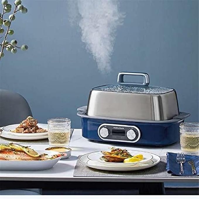 morphy richards Pot Electric Steamer Household Stainless Steel Pot Small Steam Pot Quick Automatic Poweroff Steaming Cage - Image 4