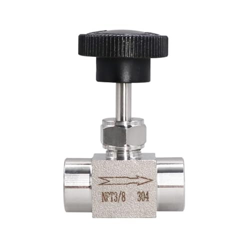 Napredak 38 Needle Valve Female Thread NPT 38 Straight Needle Valves Stainless Steel 304 Hydraulic Flow Control Valve for WaterGasOil 1PC - Image 1