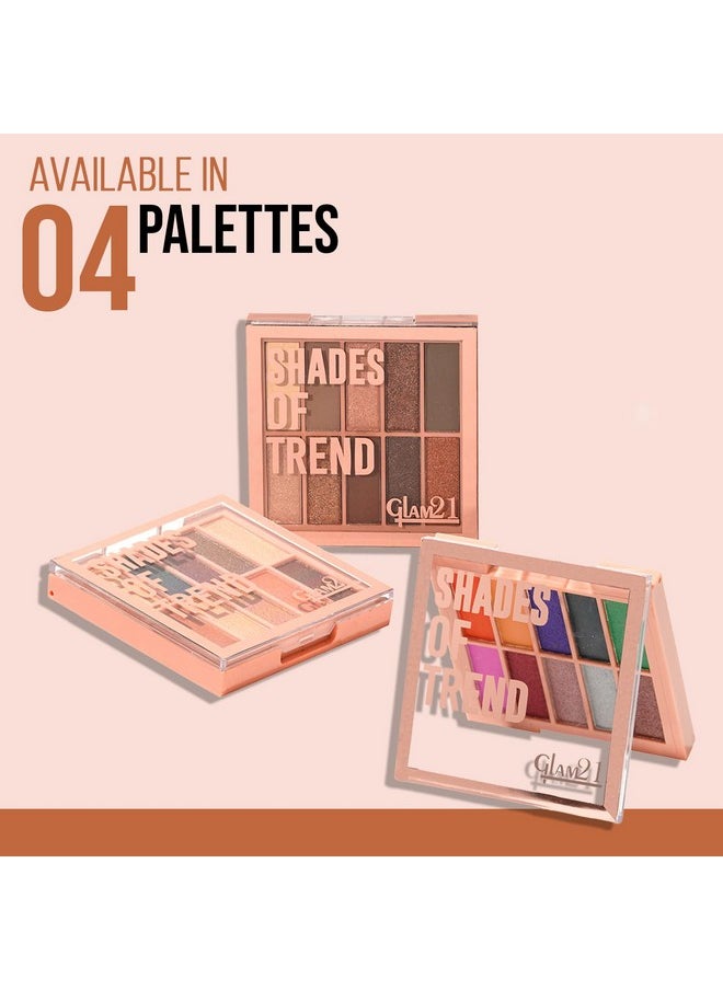 Glam21 Shades Of Trend Eyeshadow Palette | 10 Highly Pigmented Shades |Smudge Free & Long-Lasting| Shimmery Finish| 4Gm - Shade -01 - pzsku/ZA694CF8B354A4010DBABZ/45/_/1733729788/e202012d-0aa2-4e39-b455-bf80747f30e6