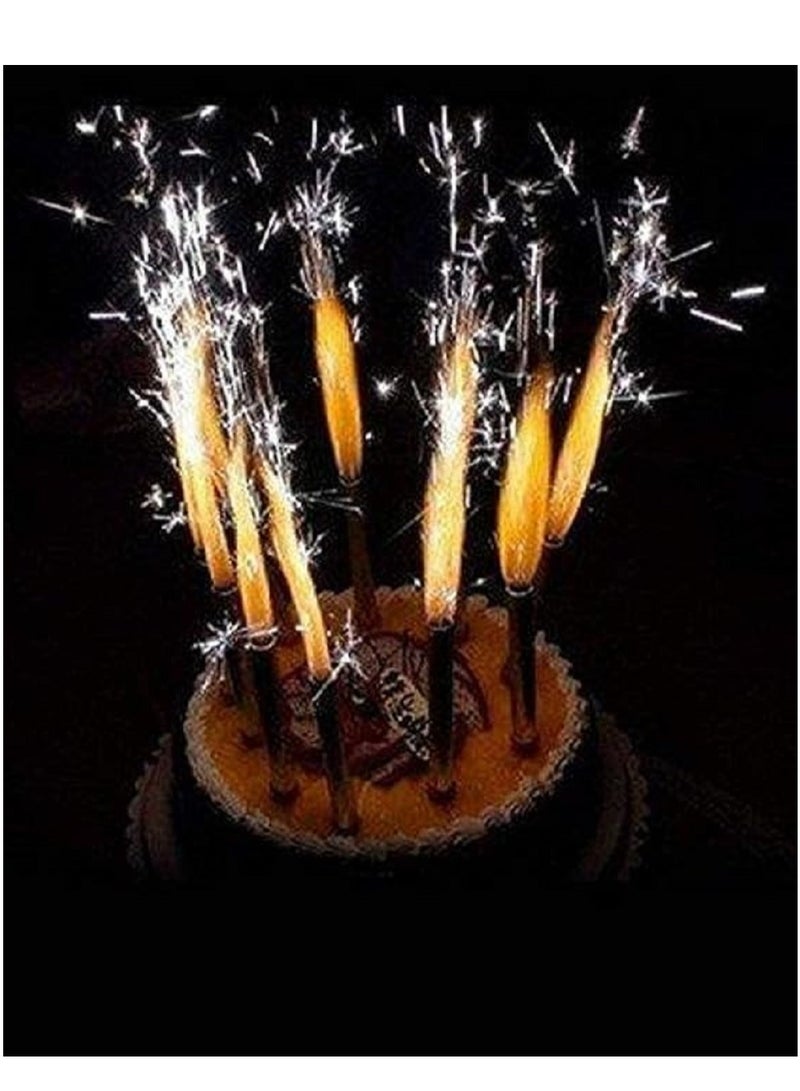 Sparkling Candle Set: 6pcs Sparkling Fountain Birthday Candles (12cm) to add a magical touch to your special celebrations - Image 2