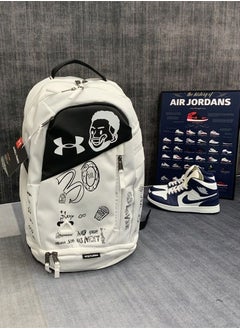 UNDER ARMOUR 【School Season】Sports style classic schoolbag Graffiti schoolbag same style schoolbag with independent shoe compartment basketball schoolbag sports schoolbag  - Image 1