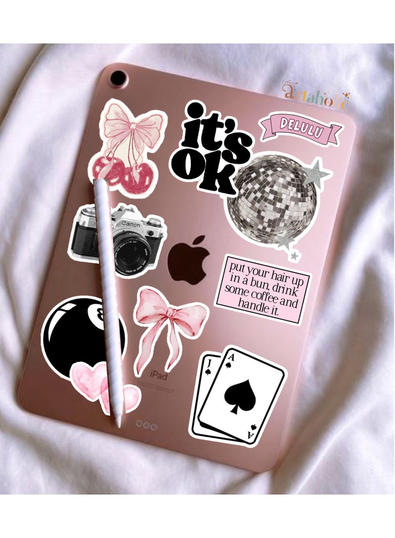 ملصقات للاب توب من الفينيل  من ارتاهوليك، 10 قطع