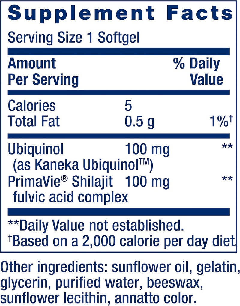 Life Extension Super Ubiquinol CoQ10 with Enhanced Mitochondrial Support ubiquinol CoQ10 shilajit potent heart health  cellular energy production support ultraabsorbable glutenfree 60 softgel - Image 3