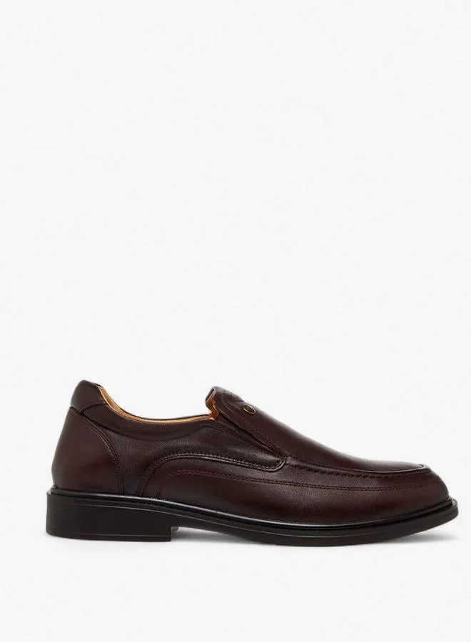 لو كونفورت Men Slip-On Leather Loafers