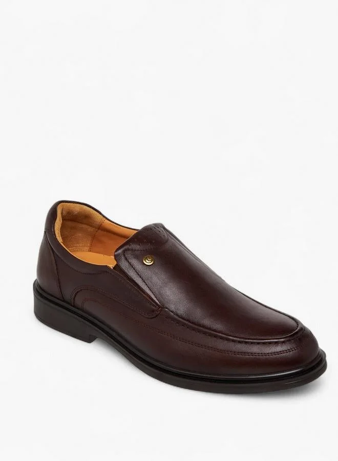 لو كونفورت Men Slip-On Leather Loafers