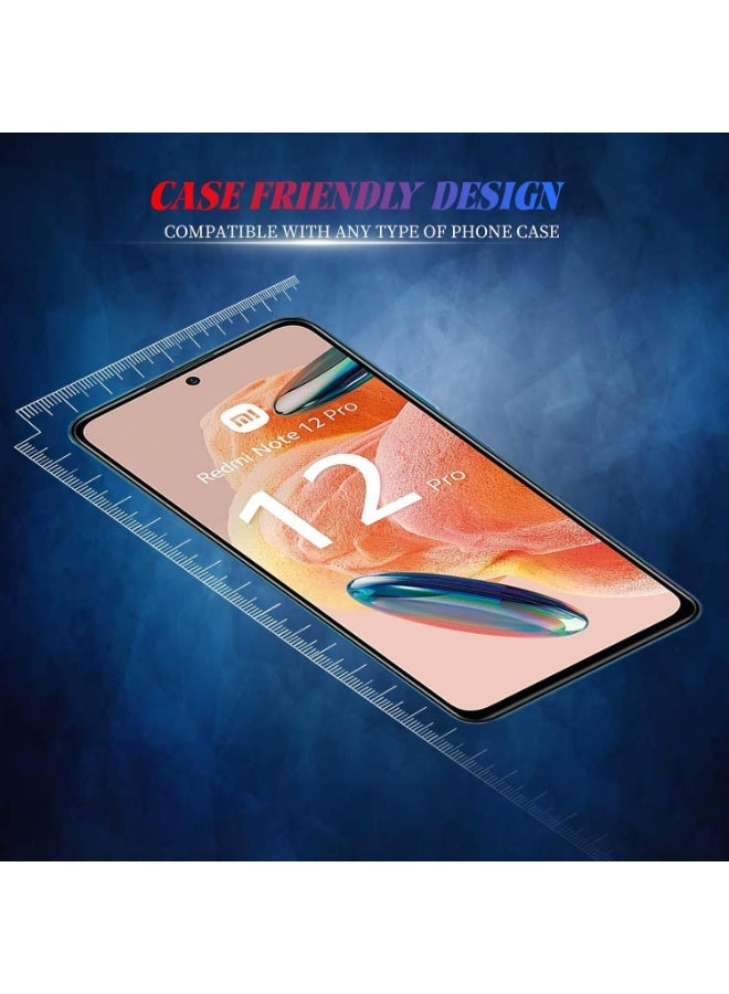 موز [2 Pack] Privacy Screen Protector for Redmi Note 12 Pro 4G/5G, Anti-Spy 9H Tempered Glass, Full Coverage, Scratch Resistant,28 ° Full Screen Anti-peeping (Xiaomi Redmi Note 12 Pro 4G/5G) - Image 3