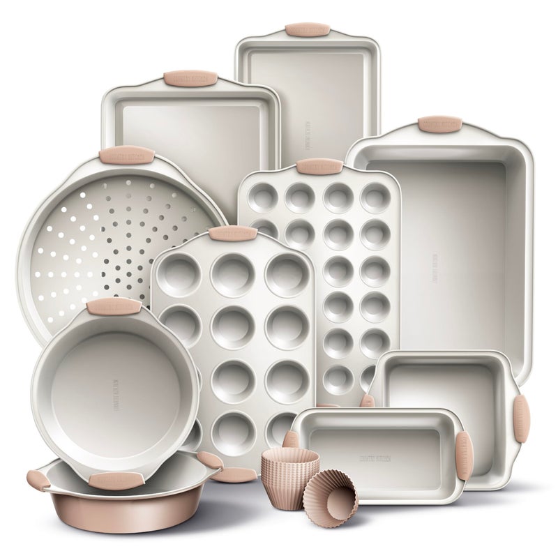 Country Kitchen Nonstick Stackable Bakeware Set - Durable, Easy Release Baking Set- 22 Pc. Includes Silicone Muffin Cups - Image 1