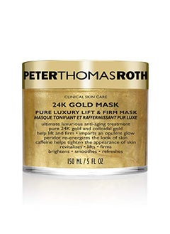 PETER THOMAS ROTH Peter Thomas Roth | 24K Gold Mask | Pure Luxury Lift & Firm, Anti-Aging Gold Face Mask, Helps Lift, Firm and Brighten the Look of Skin, 5 Fl Oz (Pack of 1) 