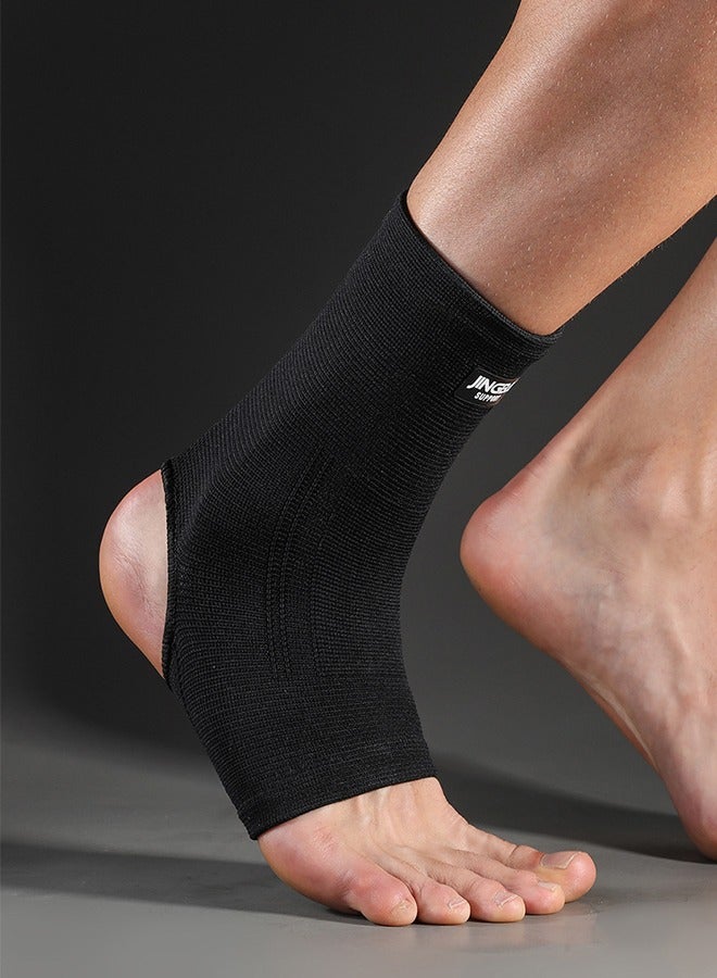 جينجبا سابورت كم ضاغط للكاحل من JINGBA (قطعة واحدة)، دعامة كاحل قابلة للتنفس للرجال والنساء، جوارب ضاغطة للكاحل مناسبة للتورم والتهاب اللفافة الأخمصية والالتواءات مقاس L - Image 4
