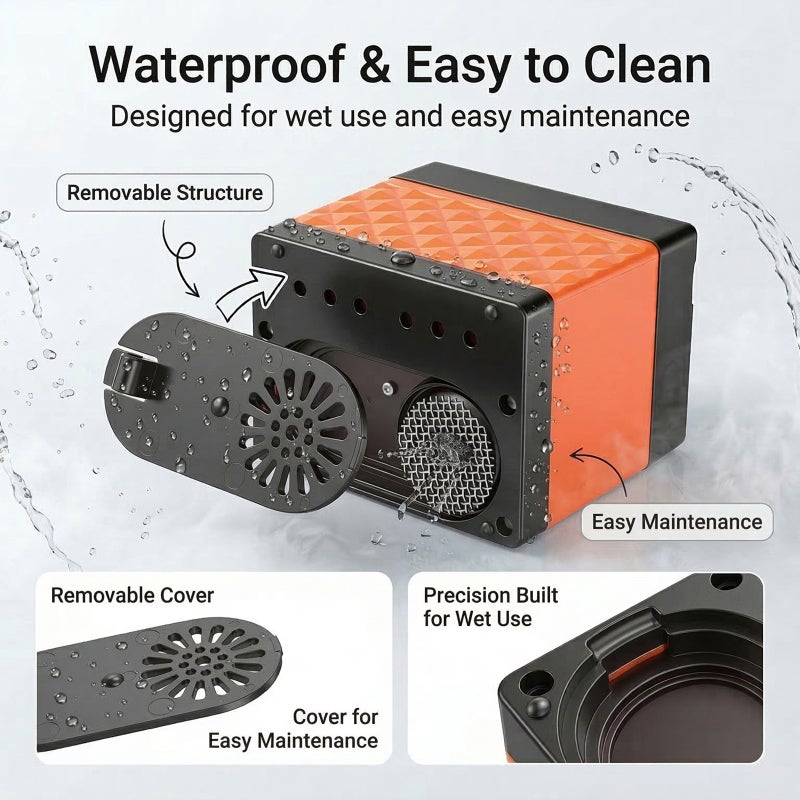 Portable Camping Shower: 5200mAh Rechargeable Battery, Powerful 7L/Min Flow - Smart LED Display, Kink-Proof 2M Hose for Outdoor Camping, Hiking, RV Travel & Pet Cleaning - Image 5