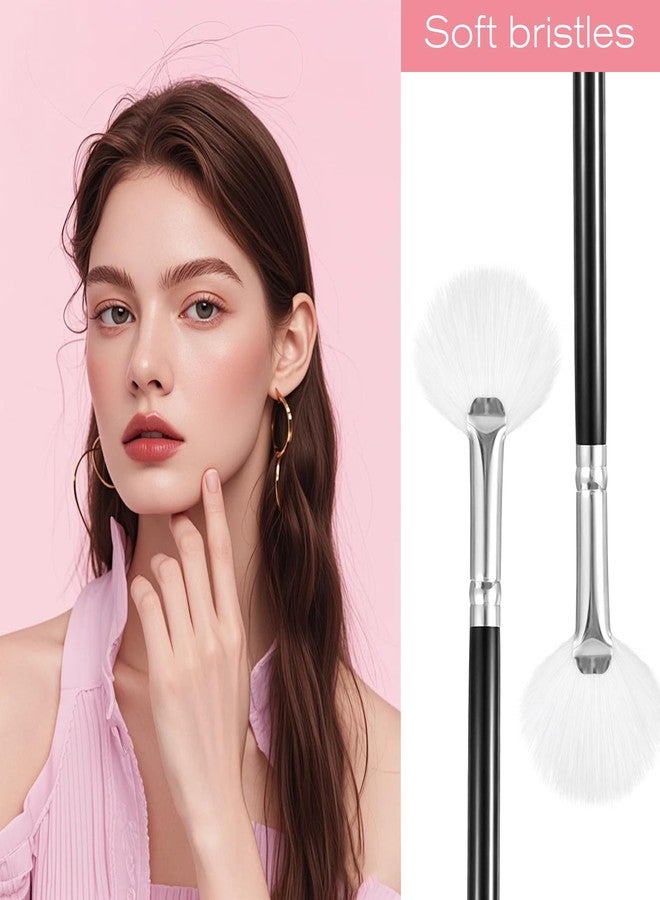 Psiriol 2PCS Highlighter Brush Fan Brush for Face Highlighting - Image 5