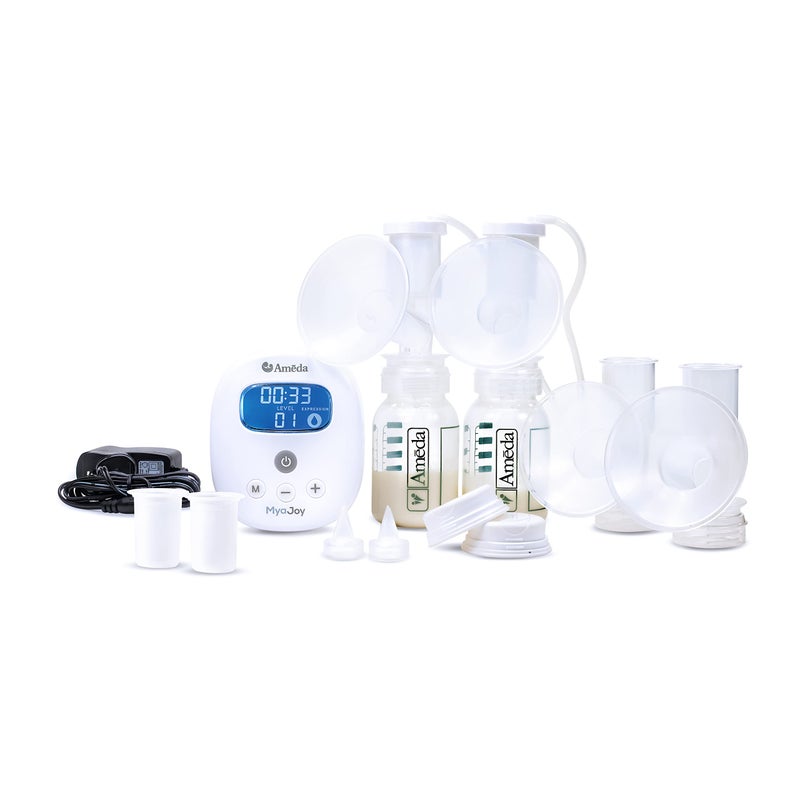 Ameda MYA Joy Double Electric Breast Pump & Accessories | Portable Breast Pump Hands Free | Lightweight Hospital Grade Breast Pump | Includes HygieniKit & Ameda Pump Parts | Hands Free Breast Pump - Image 1