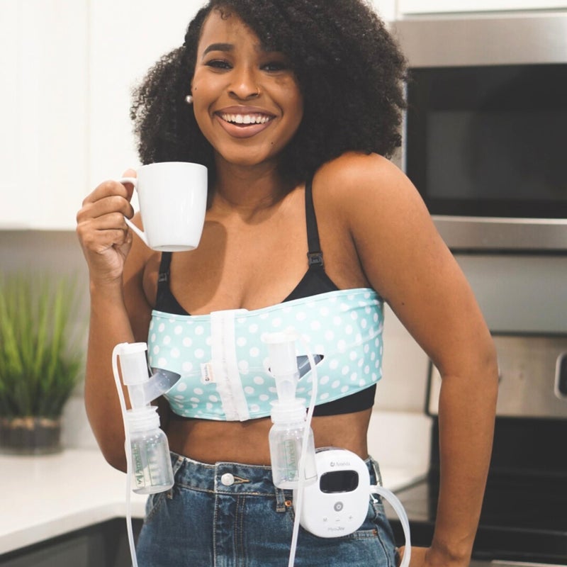 Ameda MYA Joy Double Electric Breast Pump & Accessories | Portable Breast Pump Hands Free | Lightweight Hospital Grade Breast Pump | Includes HygieniKit & Ameda Pump Parts | Hands Free Breast Pump - Image 5