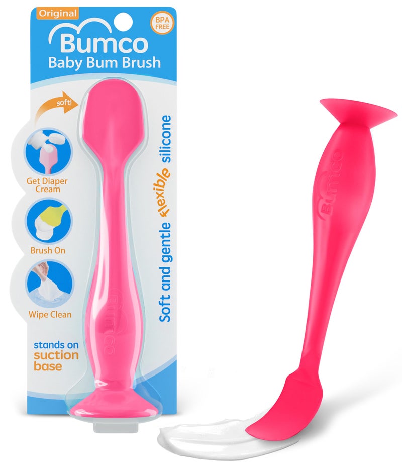 Baby Bum Brush Bumco Diaper Cream Spatula - BPA-Free Diaper Bag Essentials, Soft Butt Spatula Baby, Mom-Invented Butt Paste Spatula, Bumco Diaper Cream Spatula, Flexible Diaper Cream Applicator, Bumco Baby Bum Brush - Image 1