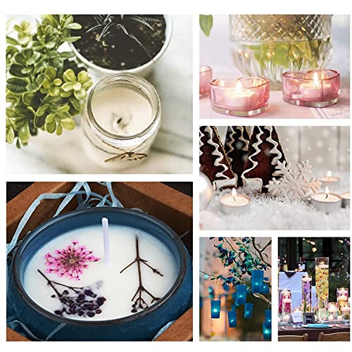 R Wellness Cotton Candle Wicks | Wax Coated Pre-Tabbed DIY Candle Wicks (1 Inch, 200 Pcs) | Candle Making Supplies for Jar Candles, Wax Candles & Home Craft Use - Image 2