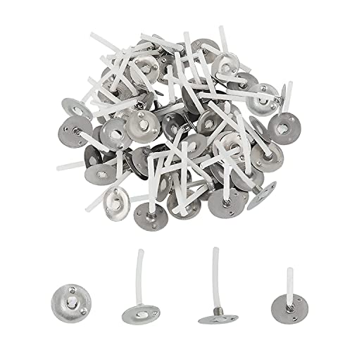 R Wellness Cotton Candle Wicks | Wax Coated Pre-Tabbed DIY Candle Wicks (1 Inch, 200 Pcs) | Candle Making Supplies for Jar Candles, Wax Candles & Home Craft Use - Image 1