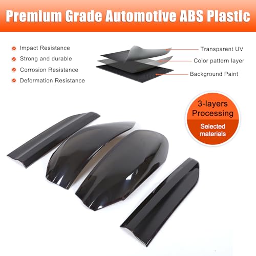 JONKOKO ABS Black Rear Tail Light Lens Taillight Kit Compatible with BMW X6 G06 X6M 2020-2025 Car Rear Lamp Shade Brake Indicator Light Reversing Lamp Blackened Tail Lamp Cover Accessories - Image 3
