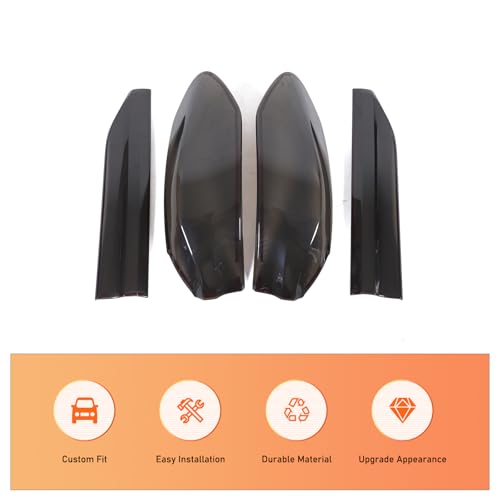 JONKOKO ABS Black Rear Tail Light Lens Taillight Kit Compatible with BMW X6 G06 X6M 2020-2025 Car Rear Lamp Shade Brake Indicator Light Reversing Lamp Blackened Tail Lamp Cover Accessories - Image 2