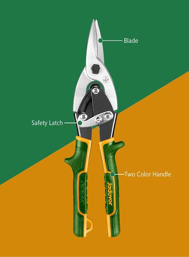 Jadever 10-Inch Aviation Snip, Straight Tin Snip for Cutting Metal Sheet - Image 3