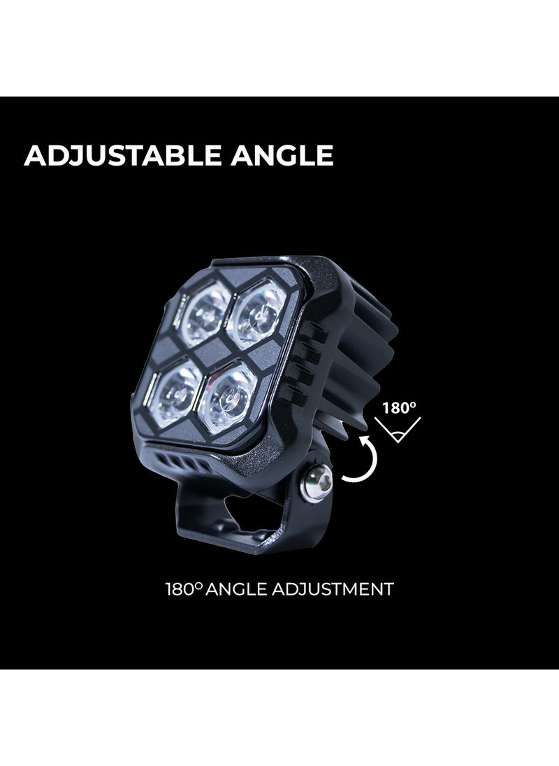 Toby's Toby’s New Launched 3" 20W LED Work Light 1800LM LED Light Bar Off Road Driving Light Mini Auxiliary Headlight 2 pieces  - Image 1