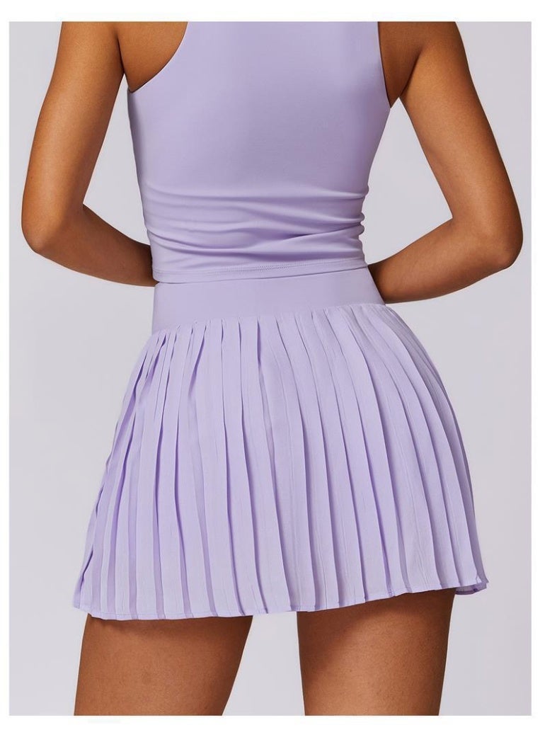 Alo Yoga North America ALO Tennis Skirt Women's Faux Two-Piece Yoga Fitness Skirt - Image 4