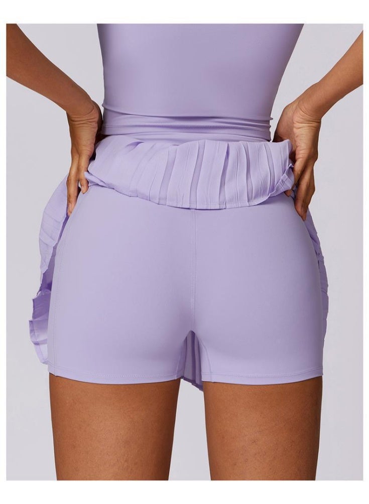 Alo Yoga North America ALO Tennis Skirt Women's Faux Two-Piece Yoga Fitness Skirt - Image 3